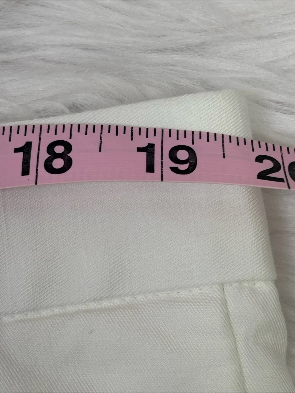 H&M Men’s Regular Fit White Cuffed Trousers Pants Size 38 Pleated 39x28” Slacks